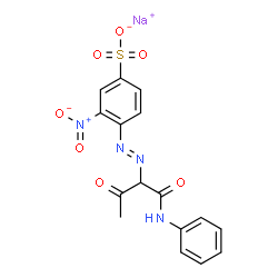 sodium 3-nitro-4-[[1-(phenylcarbamoyl)acetonyl]azo]benzenesulphonate picture