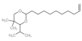 2-dec-9-enyl-5,5-dimethyl-4-propan-2-yl-1,3-dioxane结构式