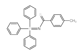 4-methyl-N-triphenylphosphoranylidene-benzenecarbothioamide结构式