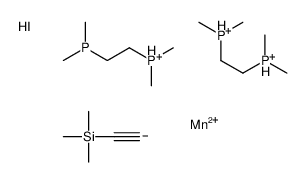 2-dimethylphosphaniumylethyl(dimethyl)phosphanium,ethynyl(trimethyl)silane,iodomanganese(1+)结构式