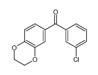 3-CHLORO-3',4'-(ETHYLENEDIOXY)BENZOPHENONE结构式