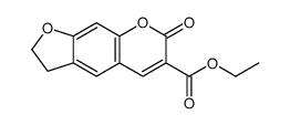 ethyl 7-oxo-2,3-dihydrofuro[3,2-g]chromene-6-carboxylate结构式