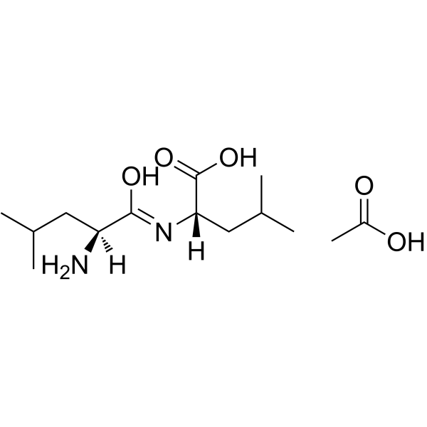 LEU-LEU ACETATE SALT Structure