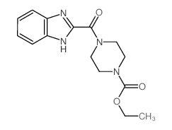 ethyl 4-(1H-benzoimidazole-2-carbonyl)piperazine-1-carboxylate结构式