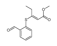 methyl 3-(2-formylphenyl)sulfanylpent-2-enoate Structure