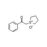 1-(2-Oxo-2-phenylethyl)tetrahydro-1H-thiophen-1-ium Chloride Structure