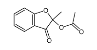 2-methyl-2-acetoxybenzofuranone Structure