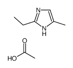 acetic acid,2-ethyl-5-methyl-1H-imidazole Structure