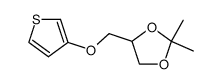 1-(3-thienyloxy)-2,3-O-isopropylidene propane结构式