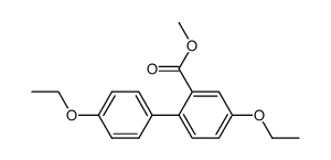 methyl 4,4'-diethoxy-[1,1'-biphenyl]-2-carboxylate结构式