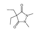 4,4-diethyl-1,2-dimethylpyrazolidine-3,5-dione Structure