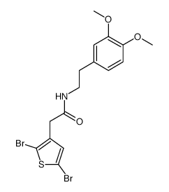 N-[2-(3,4-Dimethoxyphenyl)-ethyl]-2,5-dibromothiophene-3-acetamide Structure