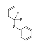 Benzene, [(1,1-difluoro-3-butenyl)thio]- (9CI) structure