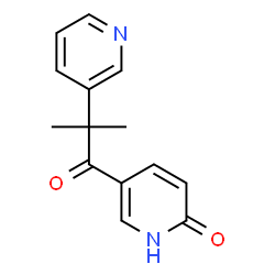 2-methyl-1-(3-(6-oxopyridyl))-2-(3-pyridyl)-1-propanone Structure