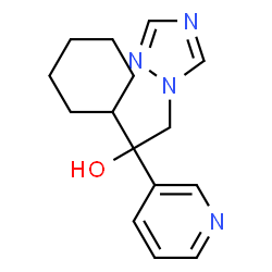 1-Cyclohexyl-1-(3-pyridinyl)-2-(1H-1,2,4-triazol-1-yl)ethanol结构式