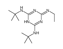 2-N,4-N-ditert-butyl-6-N-ethyl-1,3,5-triazine-2,4,6-triamine结构式