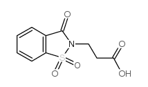 3-(1,1,3-三氧代-1,3-二氢-1lambda6-苯并[d]异噁唑-2-基)-丙酸结构式