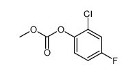 2-chloro-4-fluoro-methoxycarbonyloxybenzene structure