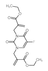 ethyl 2-[[3-(2-ethoxycarbonylprop-2-enyl)-5-fluoro-2,6-dioxo-pyrimidin-1-yl]methyl]prop-2-enoate Structure