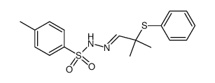 2-methyl-2-phenylthiopropanal tosylhydrazone结构式