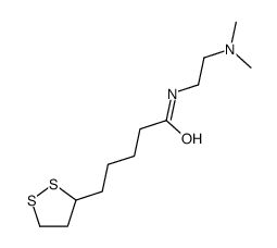 N-[2-(dimethylamino)ethyl]-5-(dithiolan-3-yl)pentanamide Structure