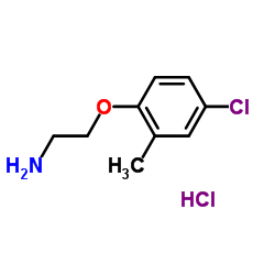 2-(4-Chloro-2-methylphenoxy)ethanamine hydrochloride (1:1) Structure