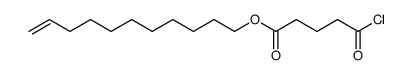 Pentanoic acid, 5-chloro-5-oxo-, 10-undecen-1-yl ester Structure