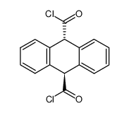 trans-9,10-dihydro-anthracene-dicarboxylic acid-(9.10)-dichloride结构式