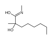 2-hydroxy-N,2-dimethyloctanamide结构式