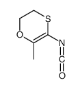 5-isocyanato-6-methyl-2,3-dihydro-1,4-oxathiine structure