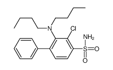 2-chloro-3-(dibutylamino)-4-phenylbenzenesulfonamide结构式