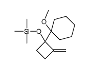 [1-(1-methoxycyclohexyl)-2-methylidenecyclobutyl]oxy-trimethylsilane结构式