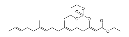 3-Diethoxyphosphoryloxy-7,11,15-trimethyl-hexadecatetra-2,6,10,14-enoic Acid, Ethyl Ester, (Mixture of Isomers) picture