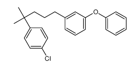 1-chloro-4-[2-methyl-5-(3-phenoxyphenyl)pentan-2-yl]benzene结构式