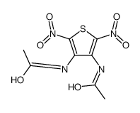 N-(4-acetamido-2,5-dinitrothiophen-3-yl)acetamide Structure