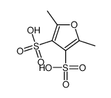 2,5-dimethylfuran-3,4-disulfonic acid Structure