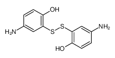 4-amino-2-[(5-amino-2-hydroxyphenyl)disulfanyl]phenol结构式