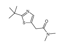 2-(2-tert-butyl-1,3-thiazol-5-yl)-N,N-dimethylacetamide结构式