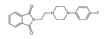 2-(2-(4-(4-fluorophenyl)piperazin-1-yl)ethyl)isoindoline-1,3-dione结构式