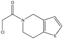 2-chloro-1-(6,7-dihydro-4H-thieno[3,2-c]pyridin-5-yl)ethanone结构式