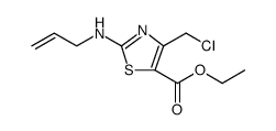 5-Thiazolecarboxylic acid, 4-(chloromethyl)-2-(2-propen-1-ylamino)-, ethyl ester picture