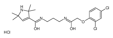 N-[3-[[2-(2,4-dichlorophenoxy)acetyl]amino]propyl]-2,2,5,5-tetramethyl-1H-pyrrole-3-carboxamide,hydrochloride Structure