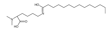 N2,N2-dimethyl-N6-(1-oxotetradecyl)-L-lysine structure