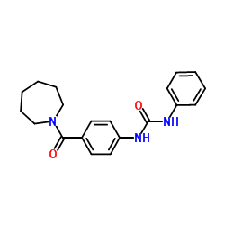 1-[4-(1-Azepanylcarbonyl)phenyl]-3-phenylurea结构式