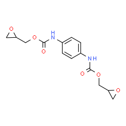 bis(oxiranylmethyl) p-phenylenebiscarbamate结构式