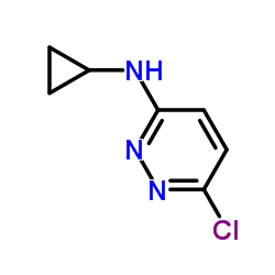 6-Chloro-N-cyclopropyl-3-pyridazinamine Structure