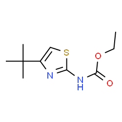 Carbamic acid,[4-(1,1-dimethylethyl)-2-thiazolyl]-,ethyl ester (9CI) structure