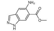 5-氨基-1H-吲唑-6-甲酸甲酯结构式