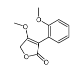 4-methoxy-3-(2-methoxyphenyl)-5H-furan-2-one结构式