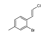 2-bromo-1-(2-chlorovinyl)-4-methylbenzene结构式